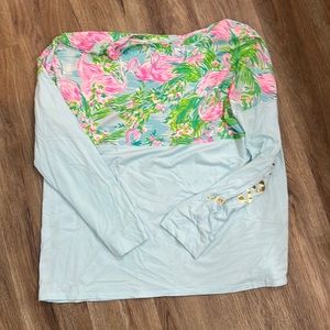 Lilly Pulitzer finn top. Size extra large. Good used condition.